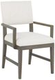 Fairfield® Customizable Entree Dining Silas Arm Chair with Mica Finish-0