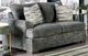 Furniture of America® Leytonstone Gray Loveseat-0