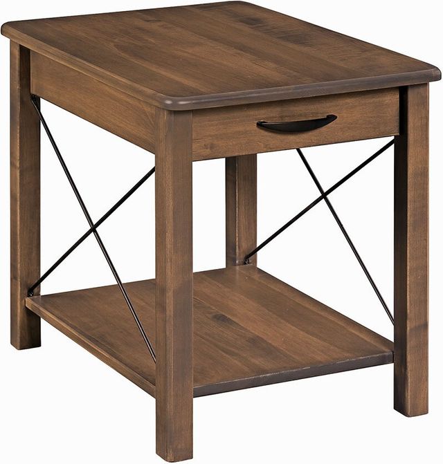 Country Classic Collection Customizable Crossway Large End Table-0