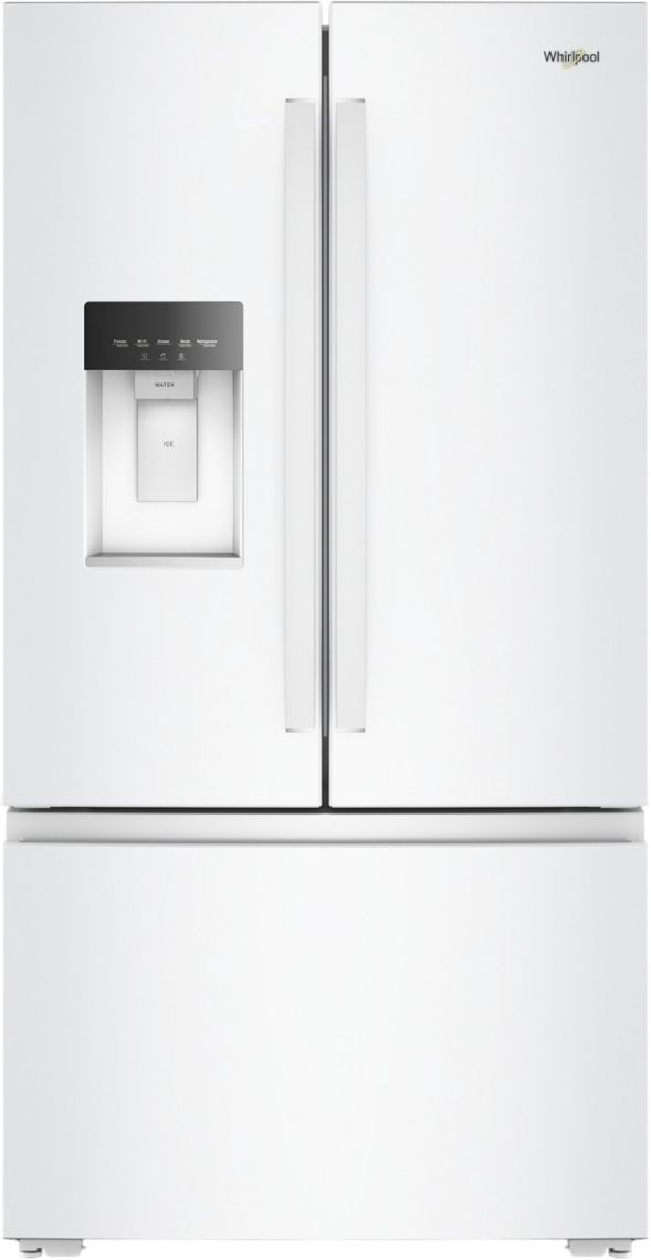 Whirlpool® 36" 23.4 Cu. Ft. White Counter Depth French Door Refrigerator with In-Door Water -0