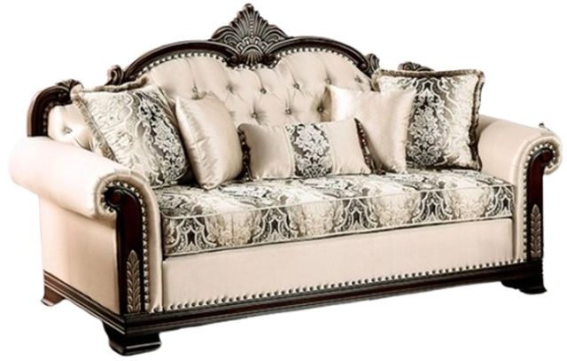 Furniture of America® Yucatan Beige Sofa-0