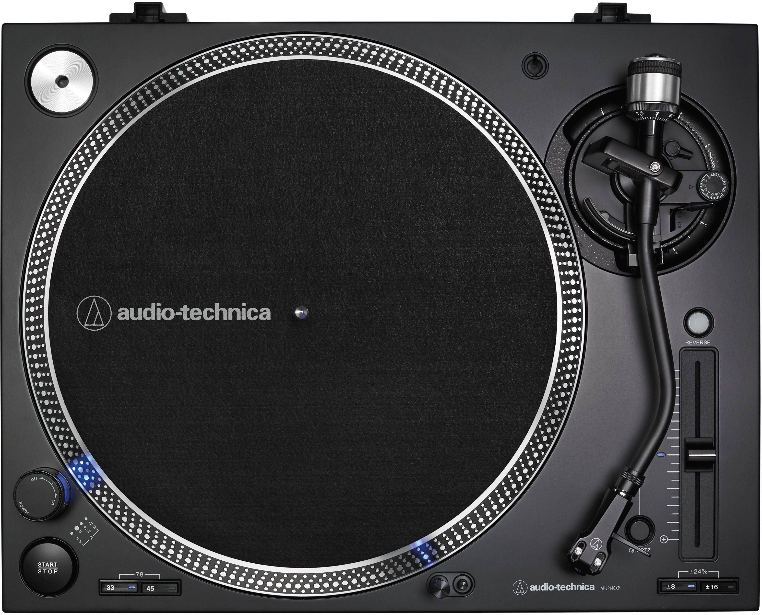 Audio Technica AT-LP140XP Black Direct Drive Turntable