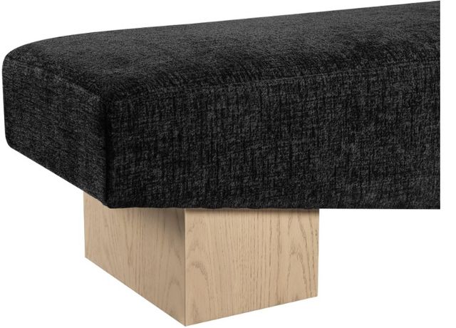 Meridian Furniture Alora Black/Natural Upholstered Bench-4