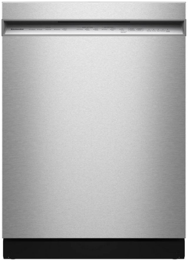KitchenAid® 24" PrintShield™ Stainless Steel Front Control Built-In Dishwasher with Third Level Jet Rack and 40+ Total Wash Jets-0