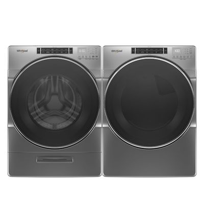 Whirlpool Chrome Shadow Laundry Pair