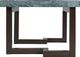 Elements International Kimble Dark Espresso Coffee Table with Gray Marble Top-2
