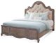 American Woodcrafters 1575 Genoa Beige Complete Tufted Upholstered Queen Bed-0