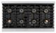 ZLINE Autograph Edition Paramount 48" 6.7 Cu. Ft. Satin Stainless Steel Dual Fuel Range with 8 Burner DuoPro™ Cooktop and Dual Ovens in Matte Black Accents-2