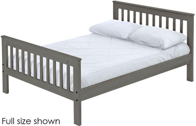 Crate Designs™ Furniture Graphite Full XL Mission Bed-0
