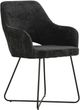 Primo™ International Chaise 2-Piece Duda Black Dining Arm Chair Set-0