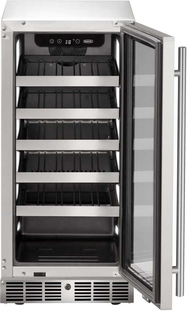 Marvel Essential Collection 15" 3 Cu. Ft. Stainless Steel Wine Cooler-1
