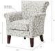 Olliix by Madison Park Grey Brooke Tight Back Club Chair-2