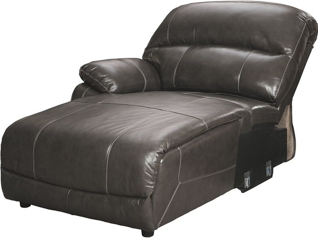 Signature Design by Ashley® Hallstrung 5-Piece Gray Power Reclining Left-Arm Facing Sectional and Chaise-1