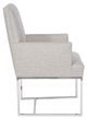 Vanguard® Furniture Michael Weiss Colton Light Gray/Stainless Steel Arm Chair-2