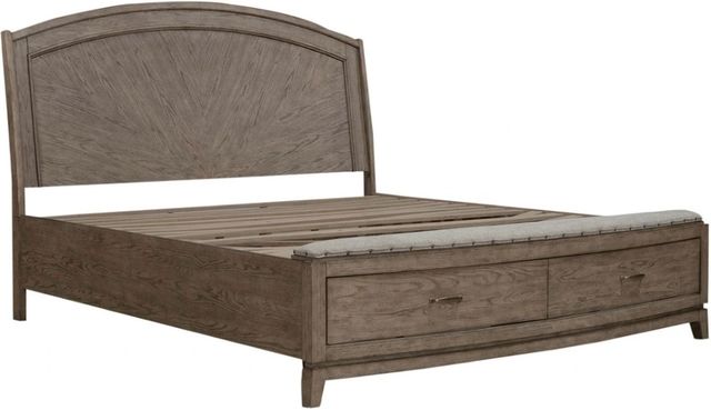 Liberty Furniture Avalon Burnished Beige King Panel Storage Bed-0