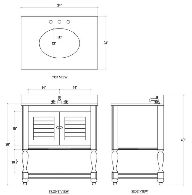Bramble Customizable Cottage Guest Vanity-1