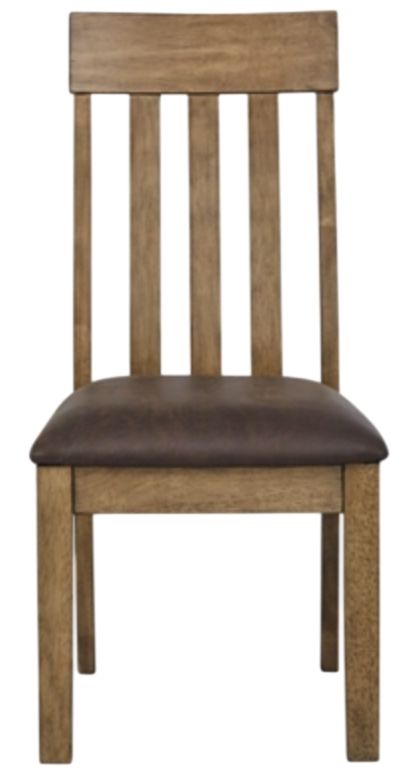 Signature Design by Ashley® Urbinforte Light Brown Upholstered Dining Side Chair-2