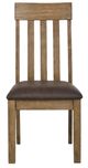 Signature Design by Ashley® Urbinforte Light Brown Upholstered Dining Side Chair-2