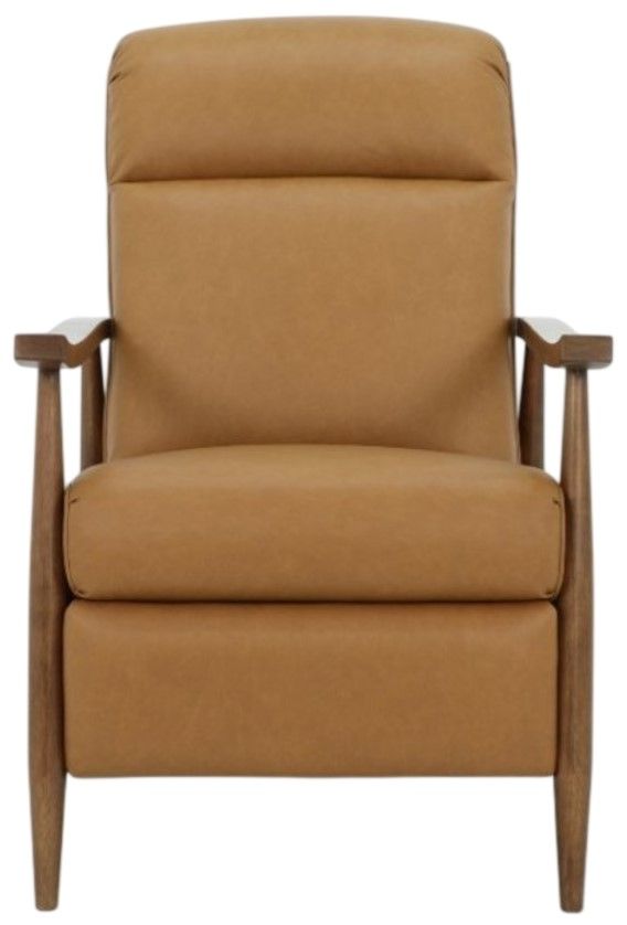 BarcaLounger® Hampton Brown/Santa Fe Brandy Leather Manual Recliner-3