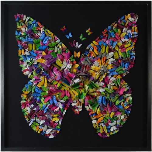 Harp & Finial® Papillion Butterfly Framed Wall Art-0