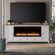 Liberty Furniture Brown/White 80" Fireplace TV Console-1