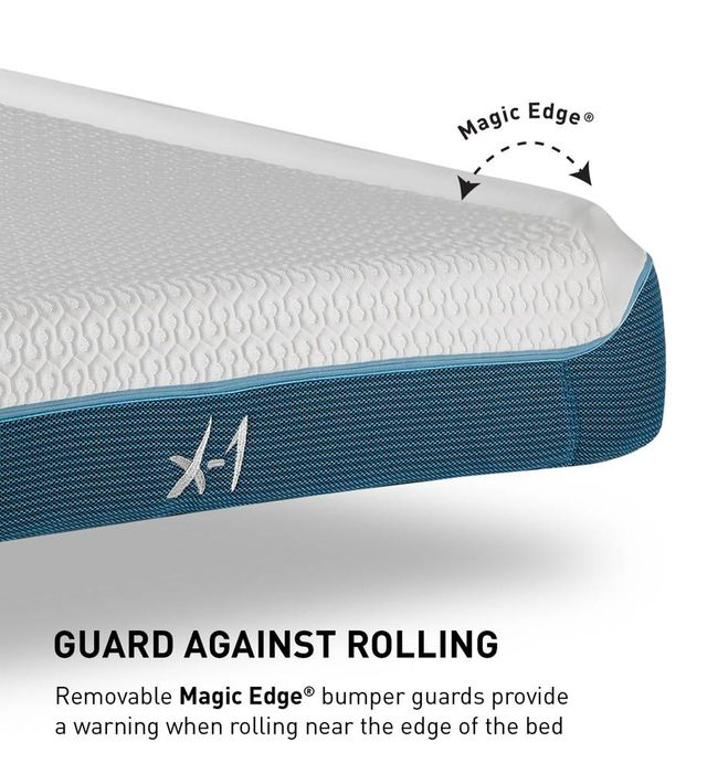 BEDGEAR® X1 Edge Performance® 8" Foam Medium Tight Top Twin Kids Mattress in a Box-2