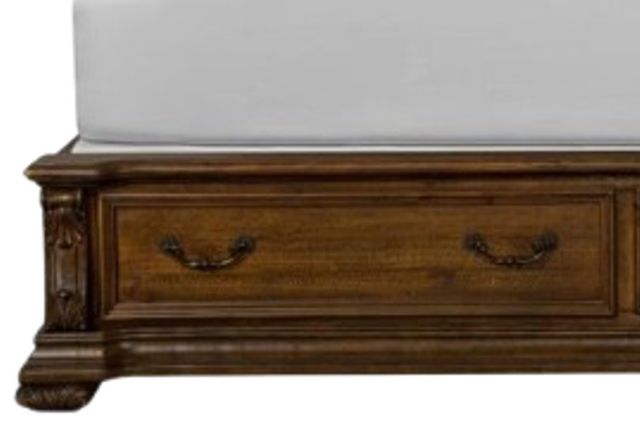 Magnussen Home® Durango Willadeene Brown Upholstered King Upholstered Sleigh Storage Bed-3