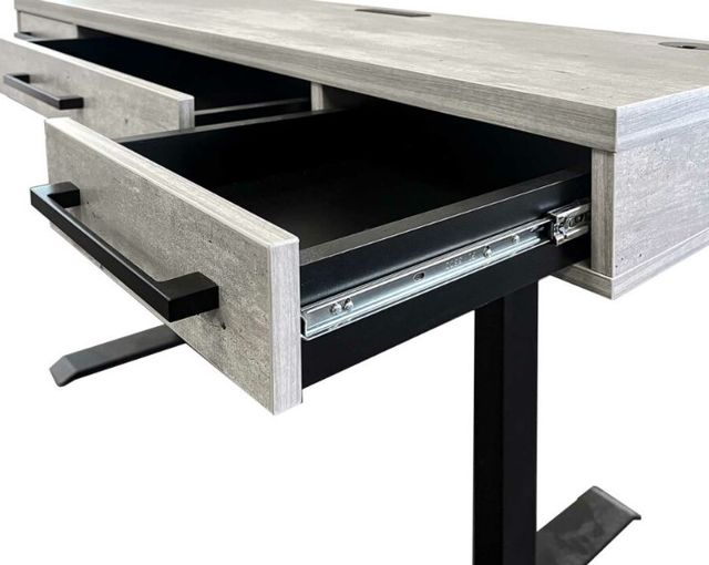 Martin Furniture Mason Concrete Adjustable Height Standing Desk-3