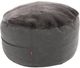 CordaRoy's® Nest Charcoal Bunny Fur Pouf Footstool-0