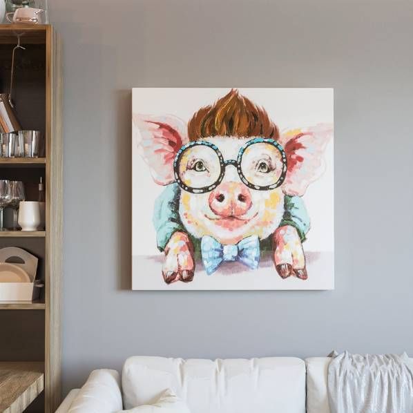 YHD Sophisticated Swine Wall Art-1