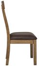 Signature Design by Ashley® Urbinforte Light Brown Upholstered Dining Side Chair-3