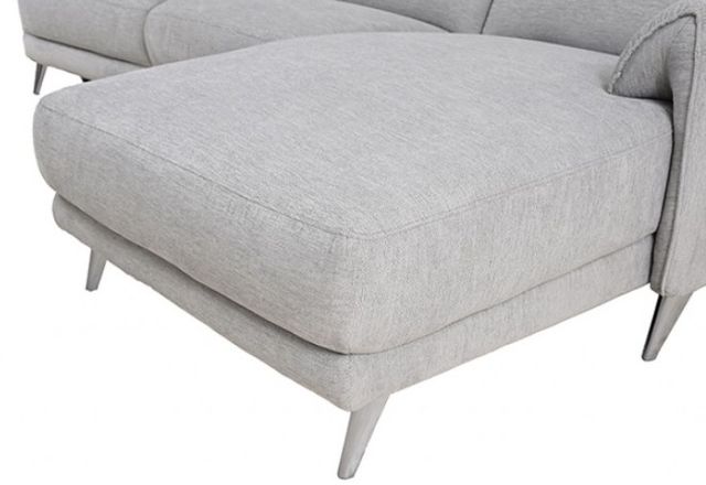 Furniture of America® Brande Light Gray Power Reclining Sectional with Right Chaise-3