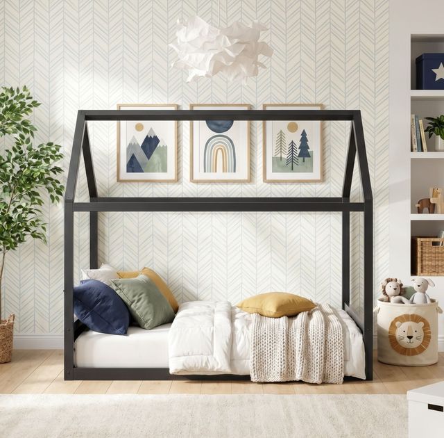Elements International Sami Gray Youth Full Bed-1