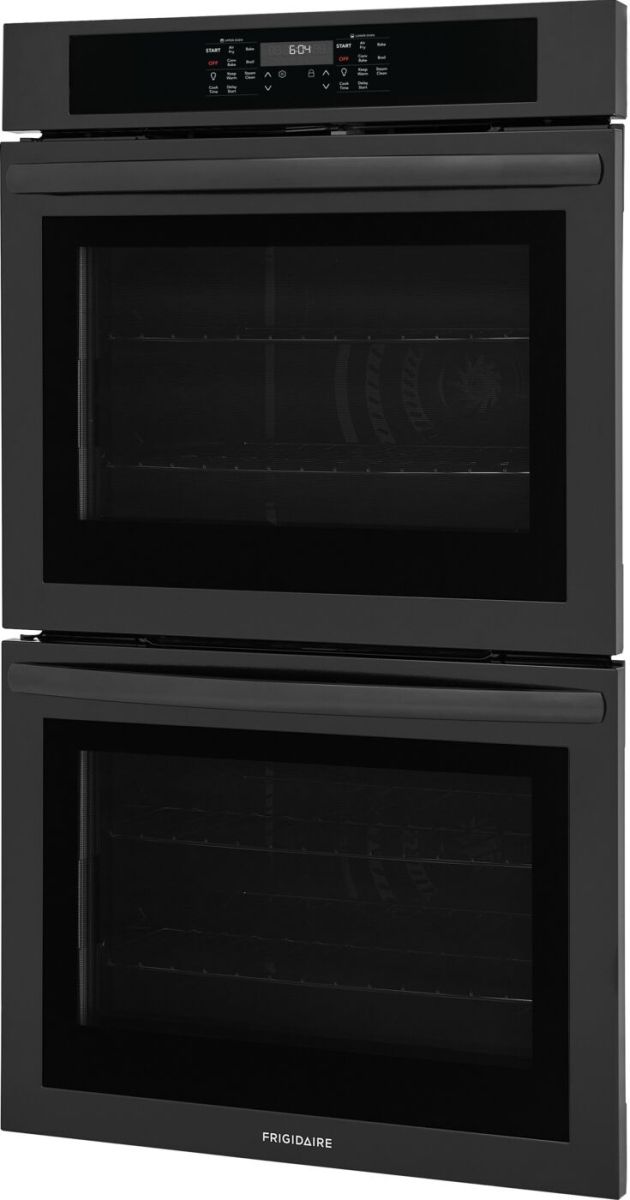 Frigidaire® 30” Black Electric Double Wall Oven with Air Fry-1