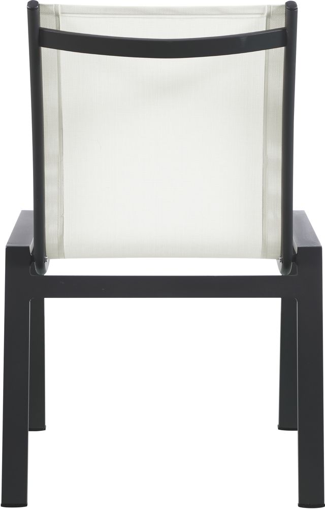 Meridian Furniture Nizuc 2-Piece White Outdoor Patio Mesh Dining Chairs-3