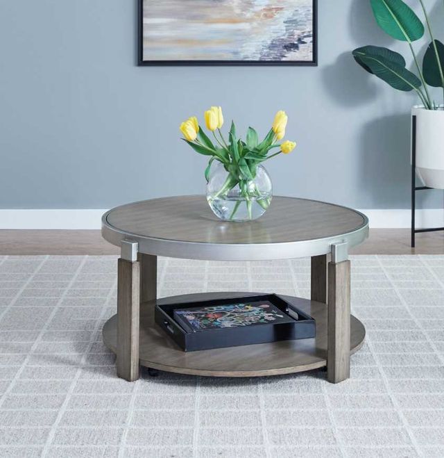 Liberty Furniture Sutton Bleached Sand Cocktail Table-1