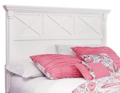 Signature Design by Ashley® Kaslyn 2-Piece White Full Panel Headboard Bed Set-1