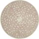A & B Home Pale Pink Metallic Floral Pattern Side Table-2
