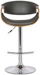 Armen Living Butterfly 3-Piece Gray Barstool Set-3