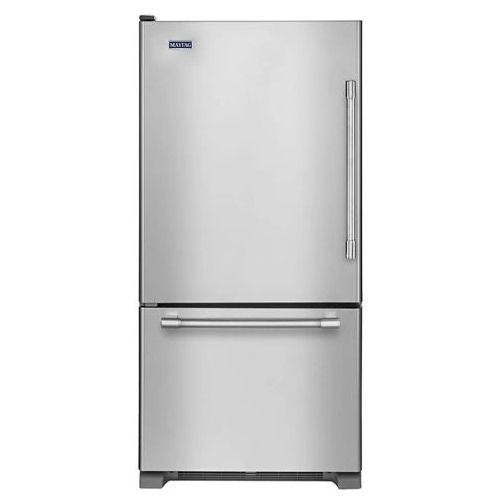 Maytag® 30" 18.7 Cu. Ft. Fingerprint Resistant Stainless Steel Bottom Freezer Refrigerator-0