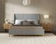 A.R.T. Furniture® Loft Gray/Natural Maple Queen Upholstered Panel Bed-3