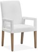 Magnussen Home® Lindon Belgian Wheat/White Dining Arm Chair with Upholstered Seat & Back-0