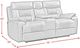 Elements International Trinidad 2-Piece Pebble Brown Power Reclining Living Room Reclining Seating Set-4