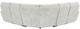 Catnapper® Majesty 3-Piece White Curved Power Reclining Sectional-5