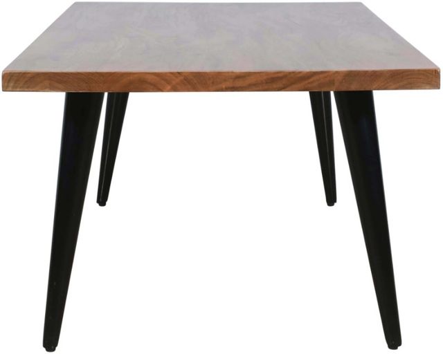 Jofran Inc. Prelude Suede Rectangle Coffee Table with Black Base-3
