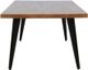 Jofran Inc. Prelude Suede Rectangle Coffee Table with Black Base-3
