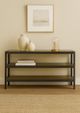 Bernards Elure Peppercorn Channel Console Table-1