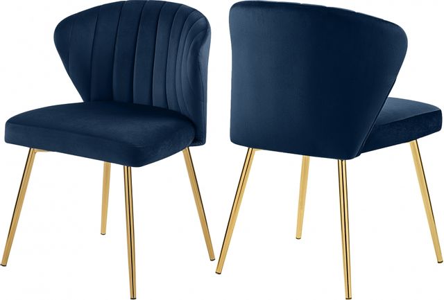 Meridian Furniture Finley Navy Velvet Dining Chair-1