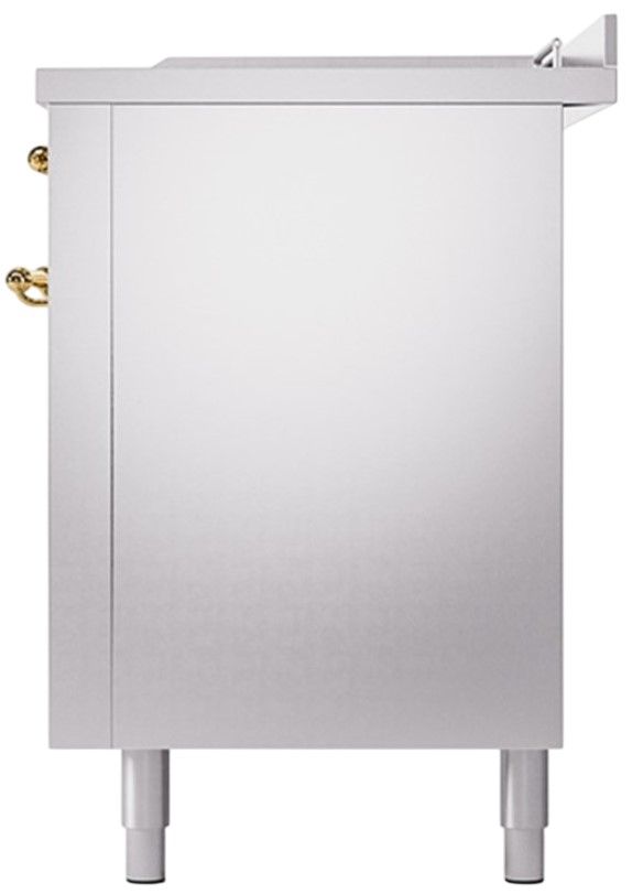 Ilve® Nostalgie II Series 60" Stainless Steel Pro Style Dual Fuel Range-3