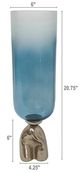 A & B Home Blue/Gold/White Vase-5